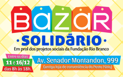 Fundação realiza Bazar Solidário em prol dos seus projetos sociais