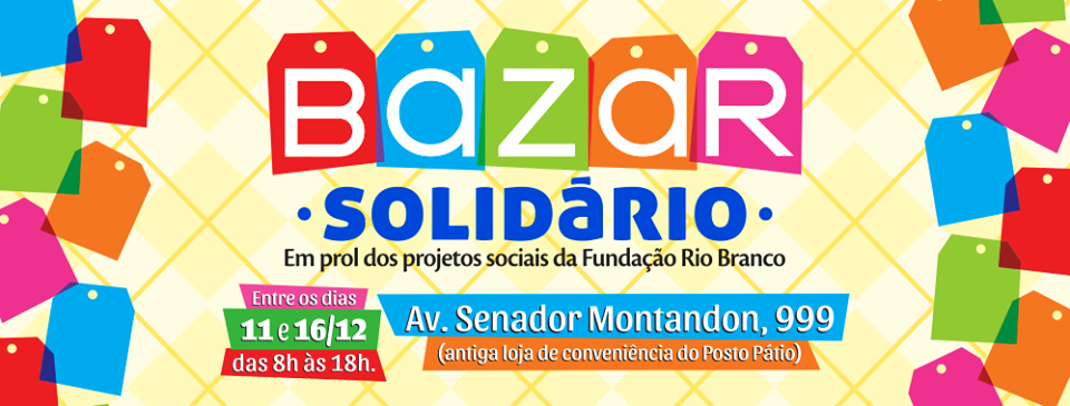 Fundação realiza Bazar Solidário em prol dos seus projetos sociais